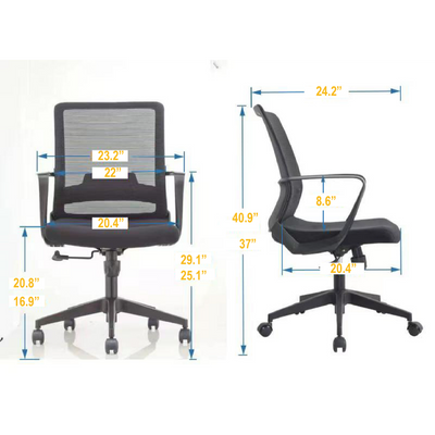 Adelaide Medium Back | Revolving Ergonomic Office Chair