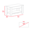 Daffodil Storage Table, Liftable Top and Lower Panel