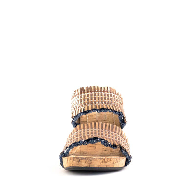 Women's Mone Two Band Wedge Natural by Nest Shoes