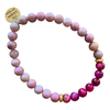Natural Rhodonite and Pink Tiger's Eye Bracelet by Urban Charm Marketplace