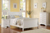 Modern Bedroom Nightstand White Color Drawers Bed Side Table Plywood