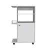 Columba Kitchen Cart, Single Door Cabinet, Four Caster by FM FURNITURE