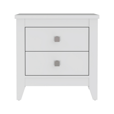 Breeze Nightstand, Four Legs, Two Shelves, Superior Top by FM FURNITURE
