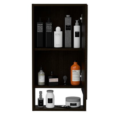Modesto Medicine Cabinet, Open Shelf, Mirror With Two Interior Shelves by FM FURNITURE