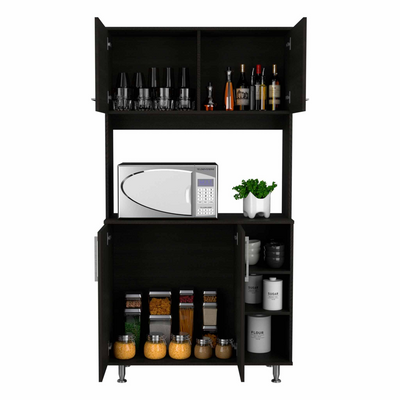Colorado Pantry Cabinet, Three Open Shelves