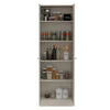 Virginia Double Door Storage Cabinet, Five Shelves by FM FURNITURE