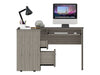 Raleigh L-Shaped Desk, Two Drawers, One Shelf, CPU Storage