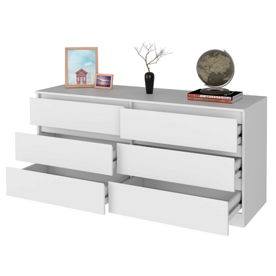Seul Six Drawer Double Dresser, Superior Top