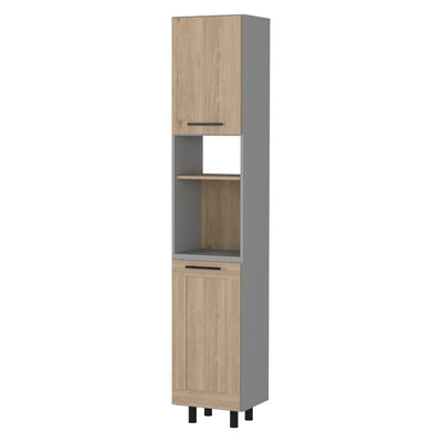 Everly Kitchen Pantry, Six Shelves, Double Door by FM FURNITURE