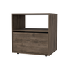 Valencian Nightstand, One Open Shelf, One Cabinet, Superior Top