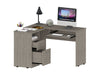 Raleigh L-Shaped Desk, Two Drawers, One Shelf, CPU Storage