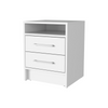 Philadelphia Nightstand, Two Drawers, Concealed Shelf by FM FURNITURE