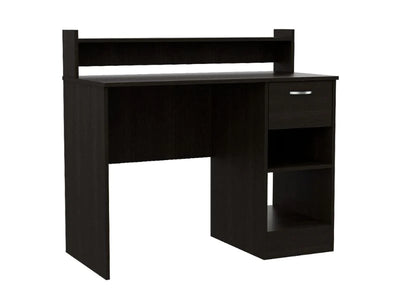 Charlotte Computer Desk, Two Shelves, One  Drawer by FM FURNITURE