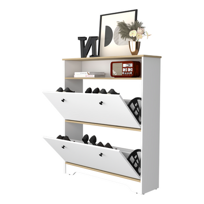 Brandford Shoe Rack, Superior Top, Two Shelves by FM FURNITURE