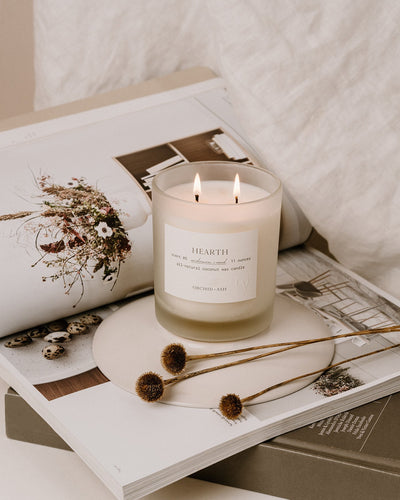 HEARTH Natural Candle by Orchid + Ash