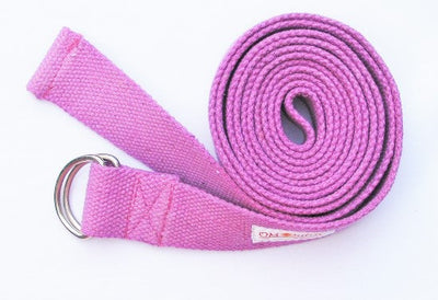 D-ring Handwoven cotton yoga Strap - 6' by OMSutra