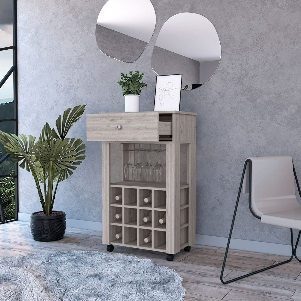 Hamburg Bar, One Open Shelf, One Drawer by FM FURNITURE