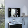 Draco Medicine Cabinet, Mirror, Double Door, One External Shelf by FM FURNITURE