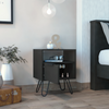 Vienna Nightstand, Two Shelves, Single Door Drawer by FM FURNITURE