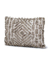 Handwoven Mocha Brown Pillow 14X20 by Anaya