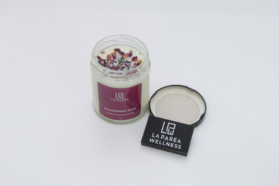 Ecuadorian Rose Scented Soy Candle by LA PAREA WELLNESS