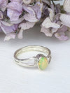 Hammered Opal Ring by Ash & Rose