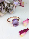 Raw Gem Oval Solitaire Ring - FINAL SALE by Ash & Rose