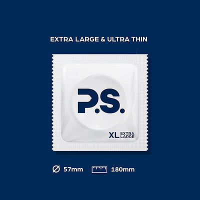 P.S. XL Ultra-Thin Large Condoms by Condomania.com