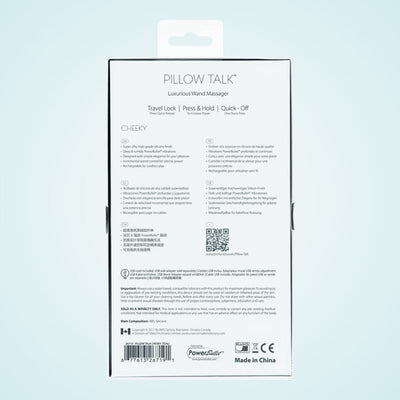 Pillow Talk "Cheeky" Clitoral Wand  - Teal by Condomania.com
