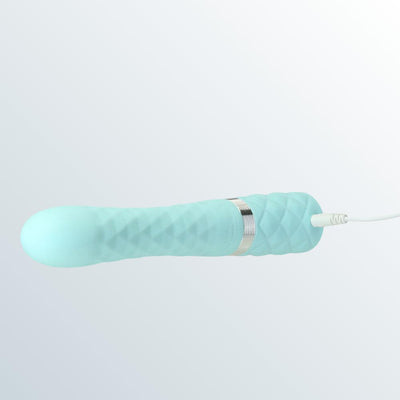 Pillow Talk Lively Dual-Motor Rabbit Vibrator - Teal by Condomania.com