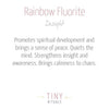 Rainbow Fluorite Energy Bracelet by Tiny Rituals