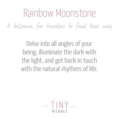 Rainbow Moonstone Worry Stone by Tiny Rituals