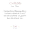 Rose Quartz Heart by Tiny Rituals