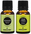 Earth N Pure Rosemary & Tea Tree Essential Oils by Distacart