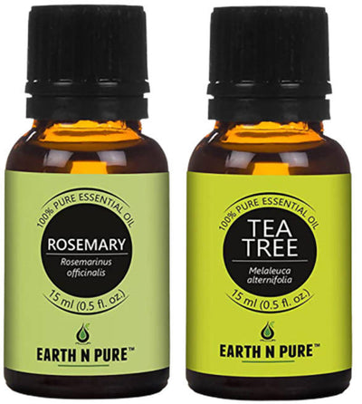 Earth N Pure Rosemary & Tea Tree Essential Oils by Distacart