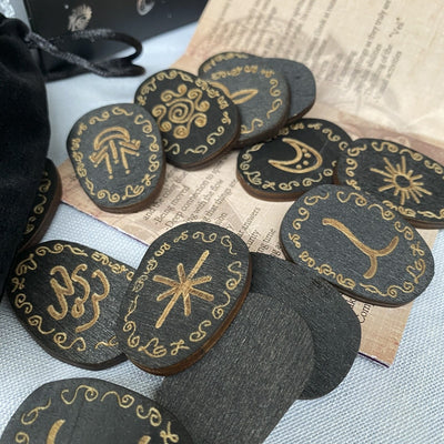 Wood Runes Stone Set