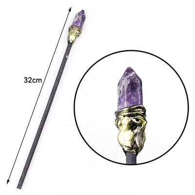 Natural Crystal Magic Witch Wands Stones