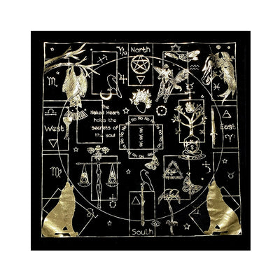 12 Constellations Tarot Tablecloth Tapestry