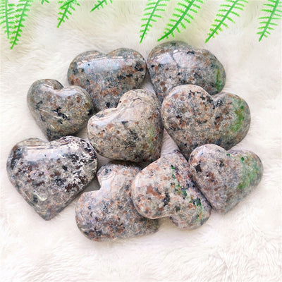 5A+ Natural Crystal Charms Yooperlite Heart Love Powerful Chakra Energy Crystals