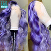 Highlight Purple 613 HD Lace Frontal Wig Human Hair Wigs 13x4 Body Wave Wig