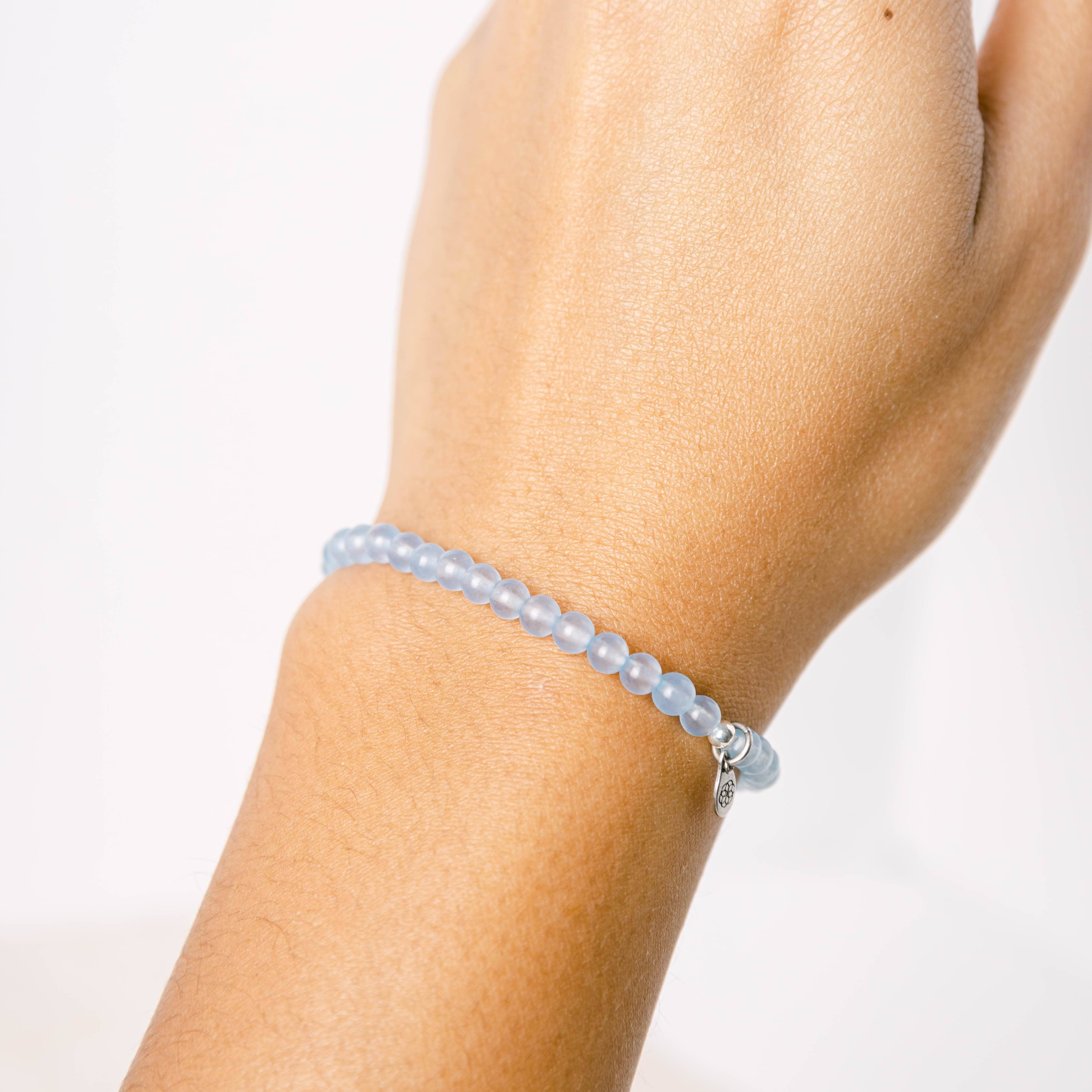 Light Blue Jade Energy Bracelet by Tiny Rituals