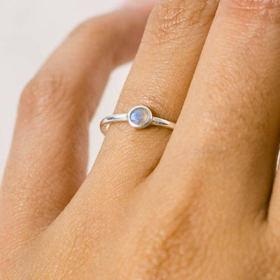 Labradorite Silver Ring by Tiny Rituals