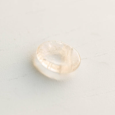 Clear Quartz Worry Stone by Tiny Rituals