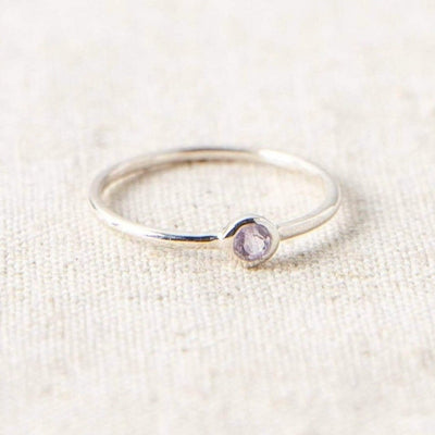 Amethyst Silver Ring by Tiny Rituals