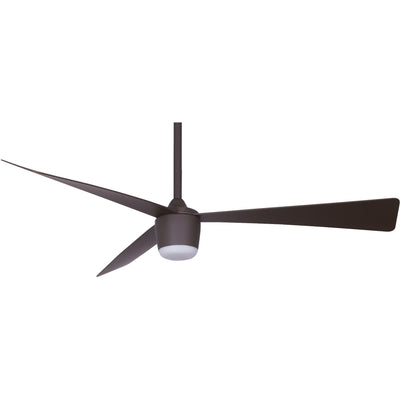 Star 7 Oil Rubbed Bronze Ceiling Fan 52" With Optional Led light and Remote by Star Fans