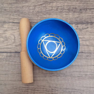 Colorful Nepal Tibetan Singing Bowl 7 Chakras Handmade Copper