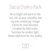 Sacral Chakra Pack by Tiny Rituals