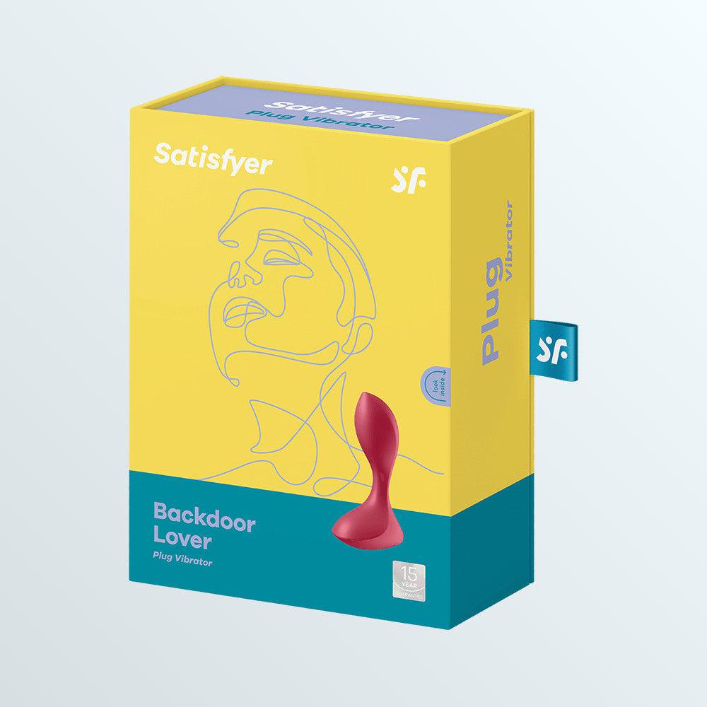 Satisfyer Backdoor Lover Anal Vibrator - Red by Condomania.com