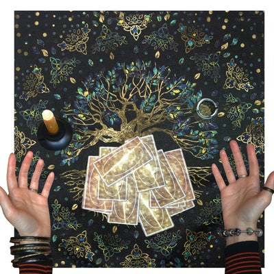 Tarot Card Cloth  Altar Cloth