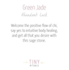 Green Jade Heart by Tiny Rituals